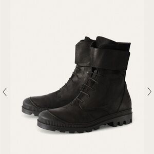 Poetry Lace-Up Combat Boots - Size EU 40/ US 9